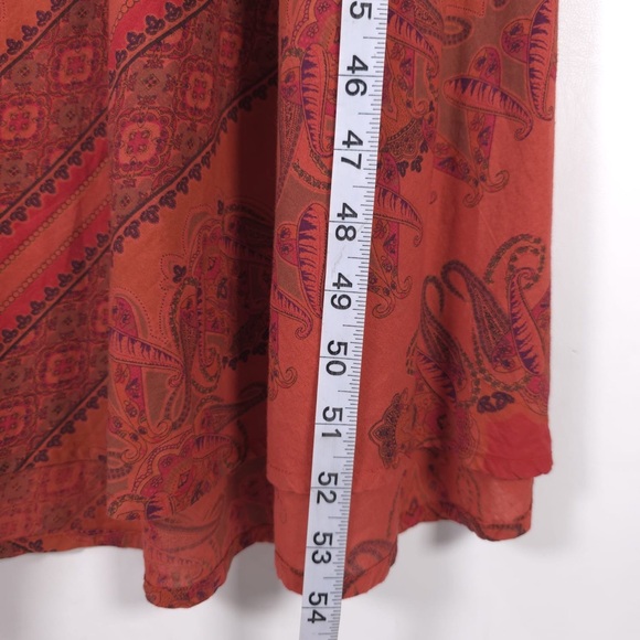 SUNDANCE Maxi Dress Paisley 100% Cotton Sleeveless Size 6‎ - Picture 5 of 10